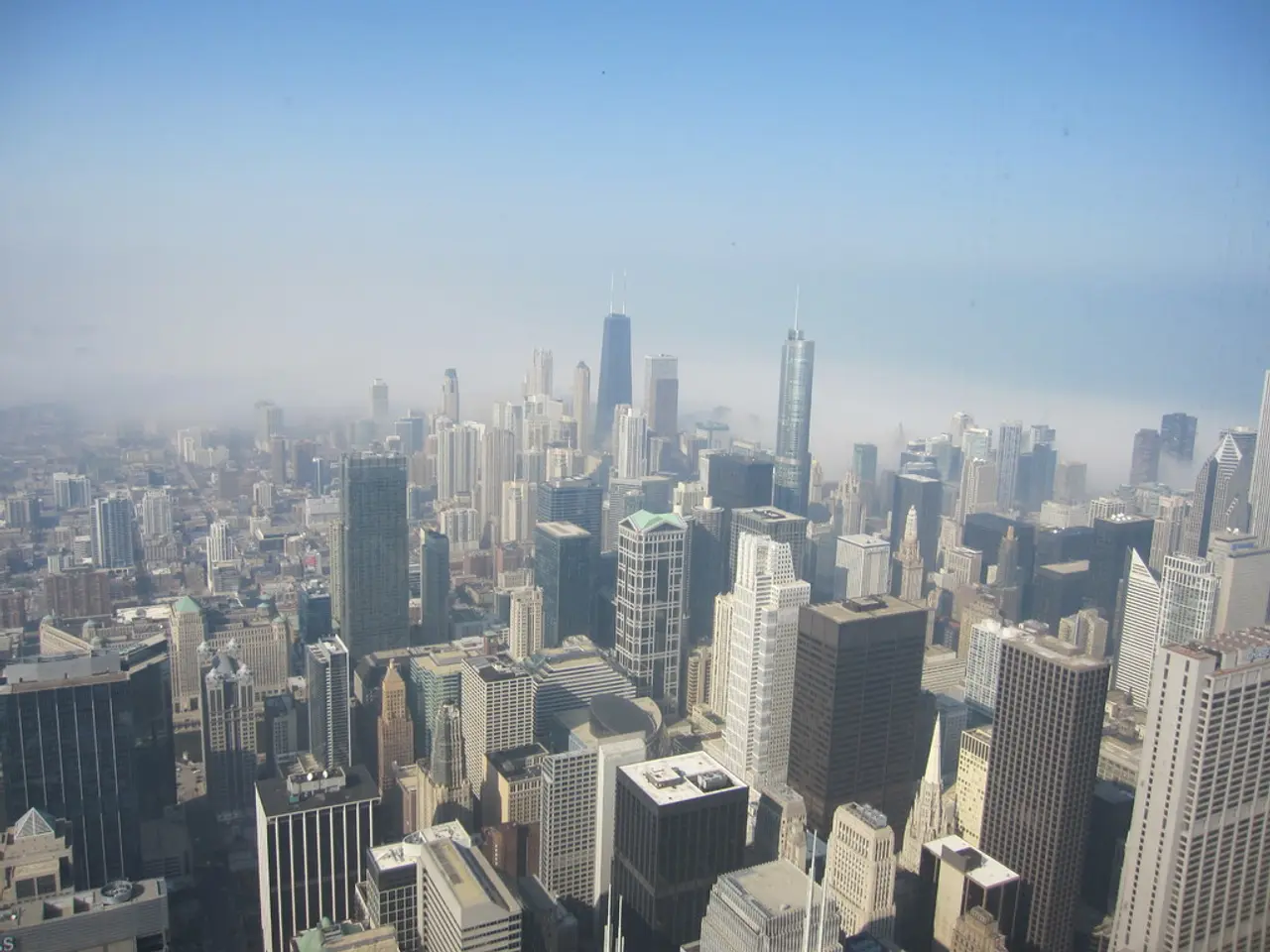 These are the very big buildings, at the top it's a sky.