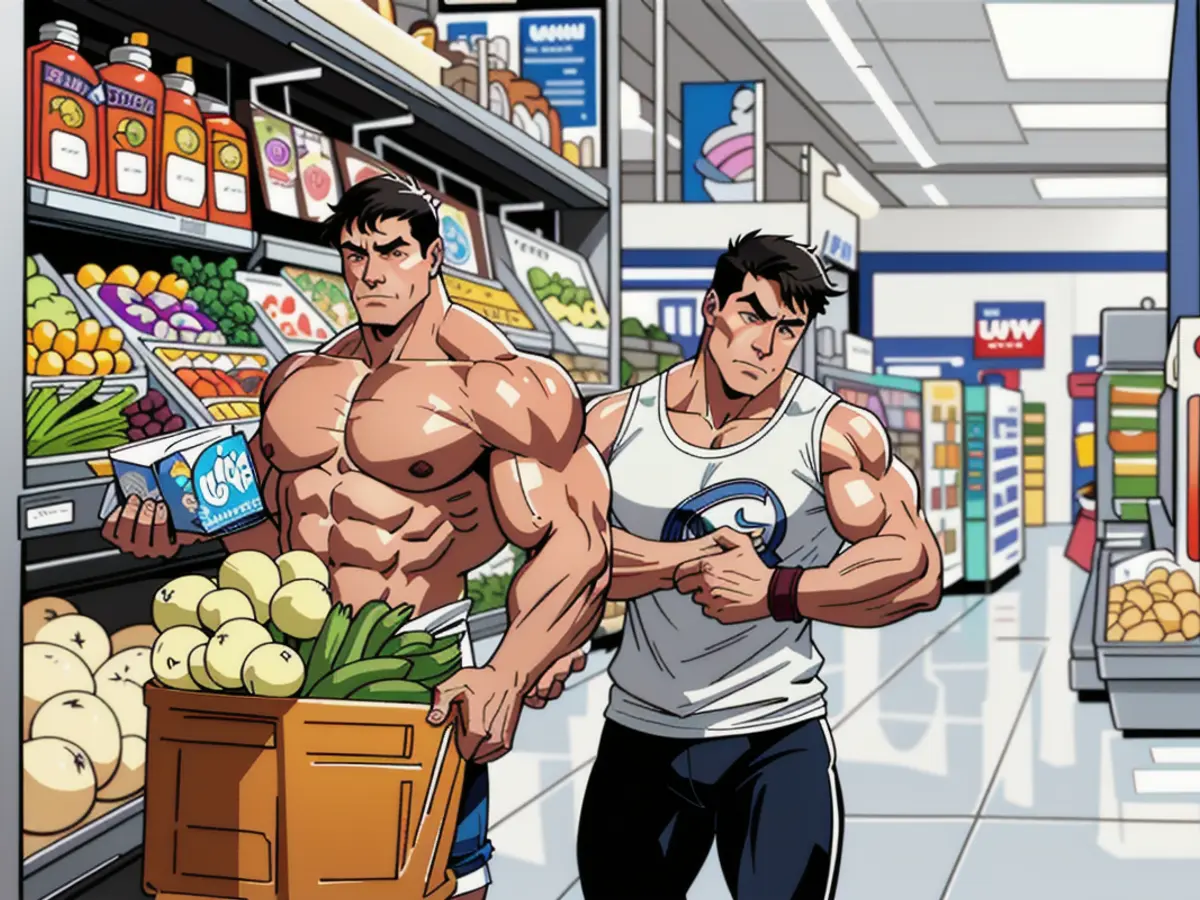 Group engages in vegetable procurement at the local marketplace.