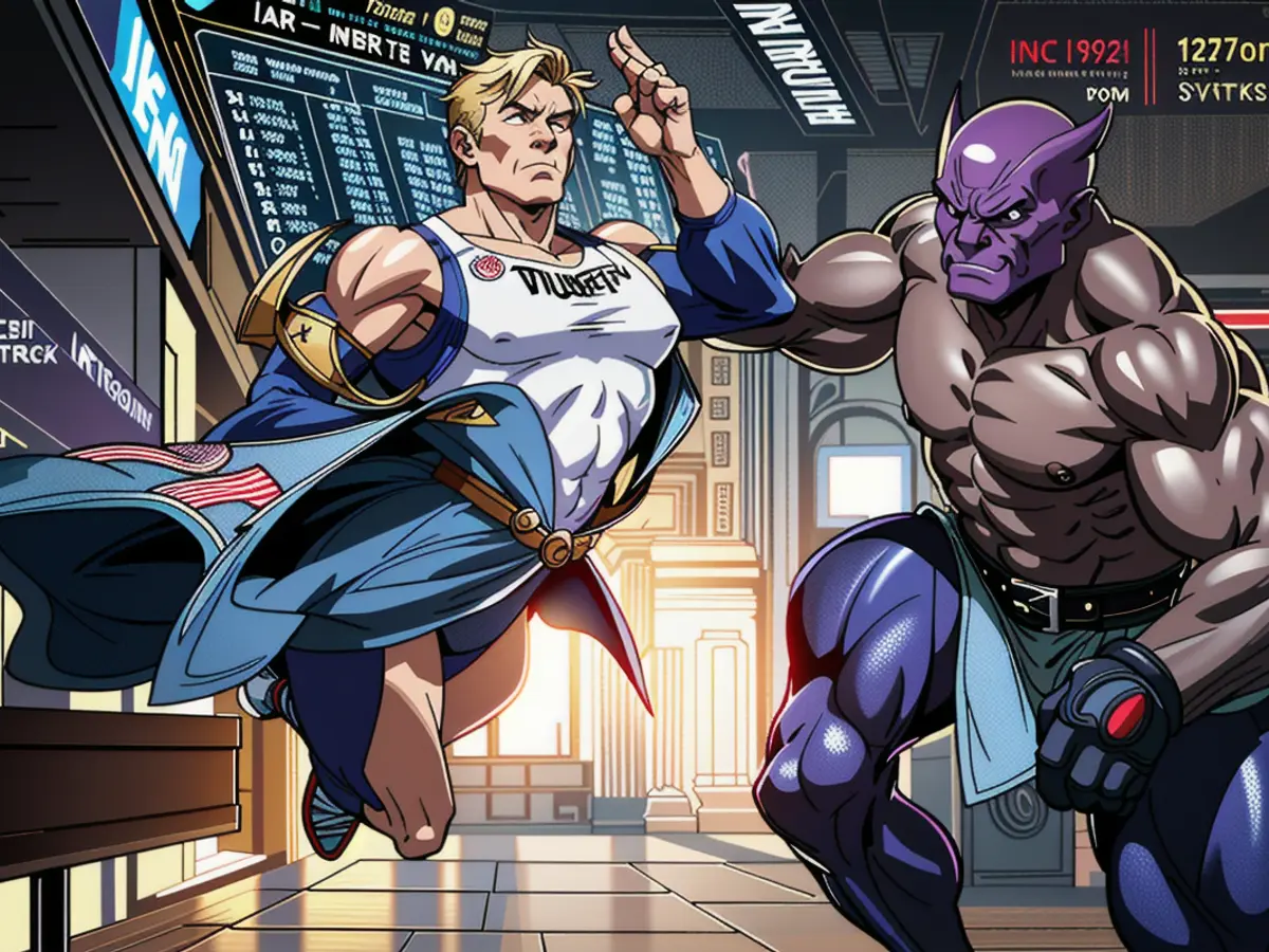 Stock traders in the New York Stock Exchange evaluate the latest earnings and assess President...